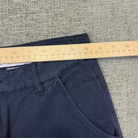 Mugsy Jeans Pants Morgans Mens 31x34 Navy Blue Straight Stretch Chinos K4PNNV - Picture 7 of 11